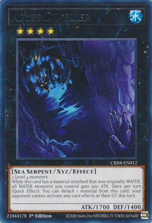Abyss Dweller - CRBR-EN012 - Rare - 1st Edition